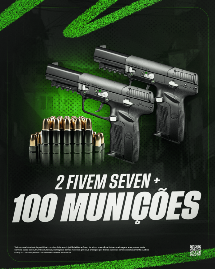 2 Five seven + 100 Munições