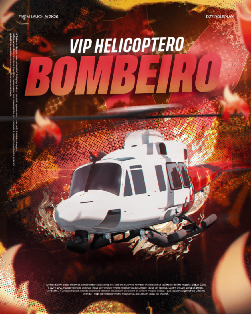 VIP HELICOPTERO BOMBEIRO - 30 DIAS