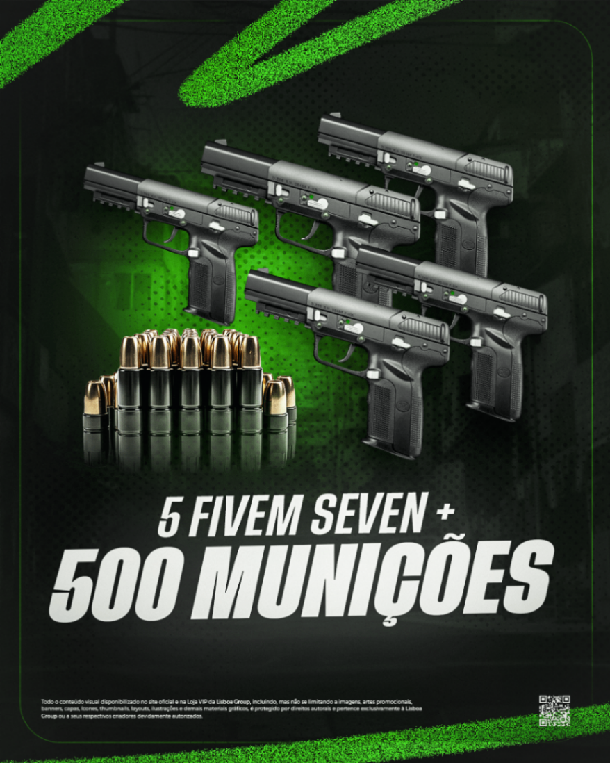 5 Five seven + 500 Munições