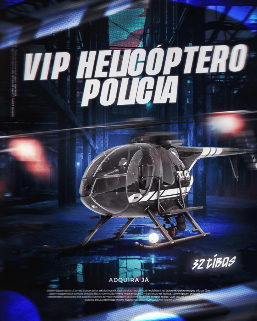 VIP  HELICÓPTERO POLICIA - 32 TIROS