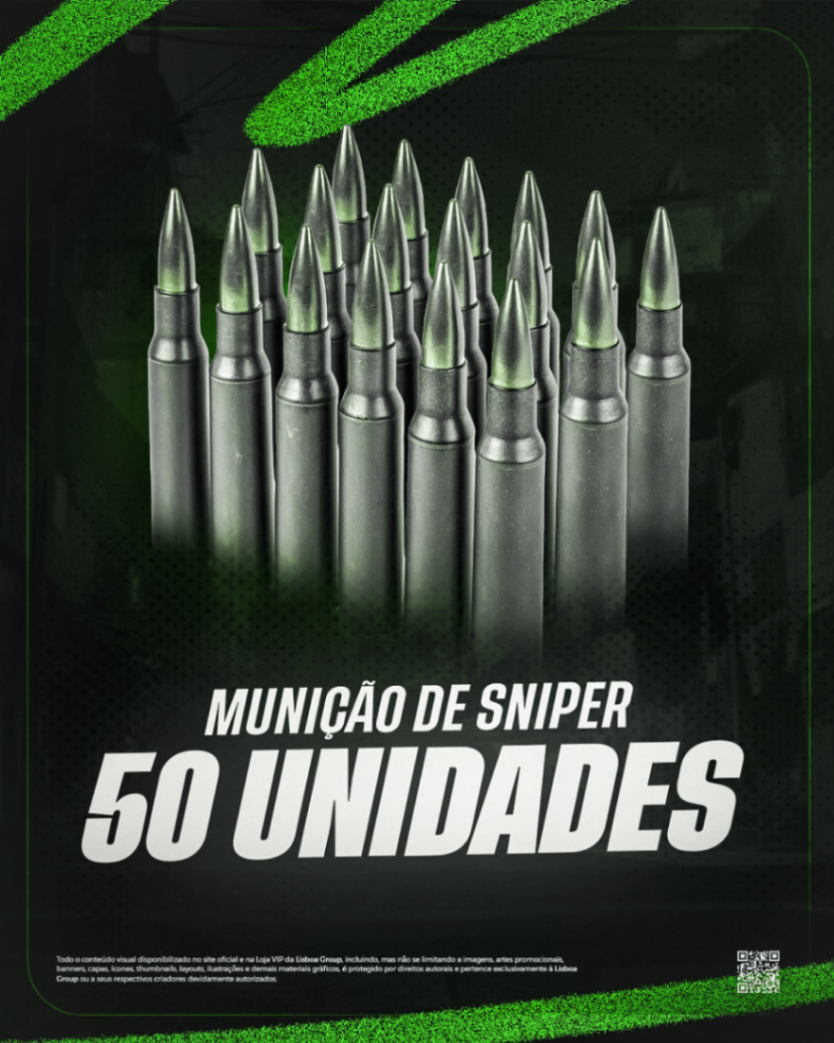 Munição de Sniper (50 Unid)