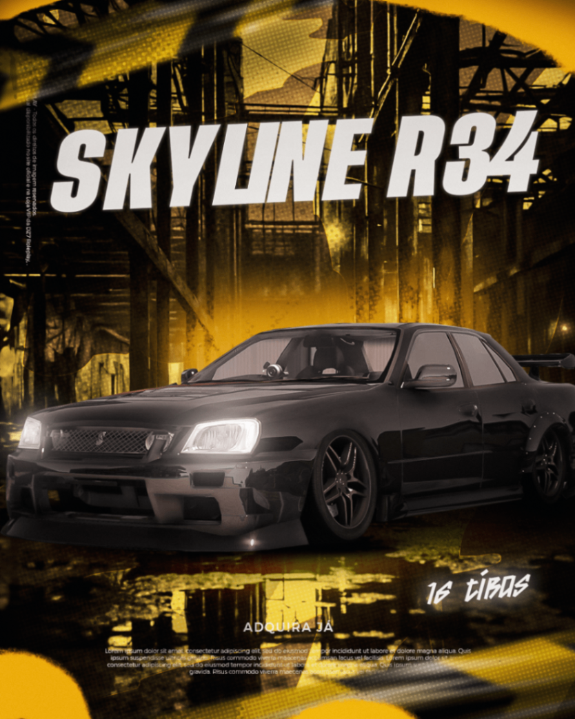 SKYLINE R34 BLINDADO