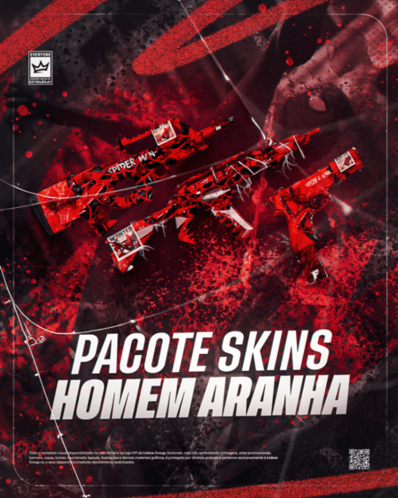 PACOTE SKINS HOMEM-ARANHA