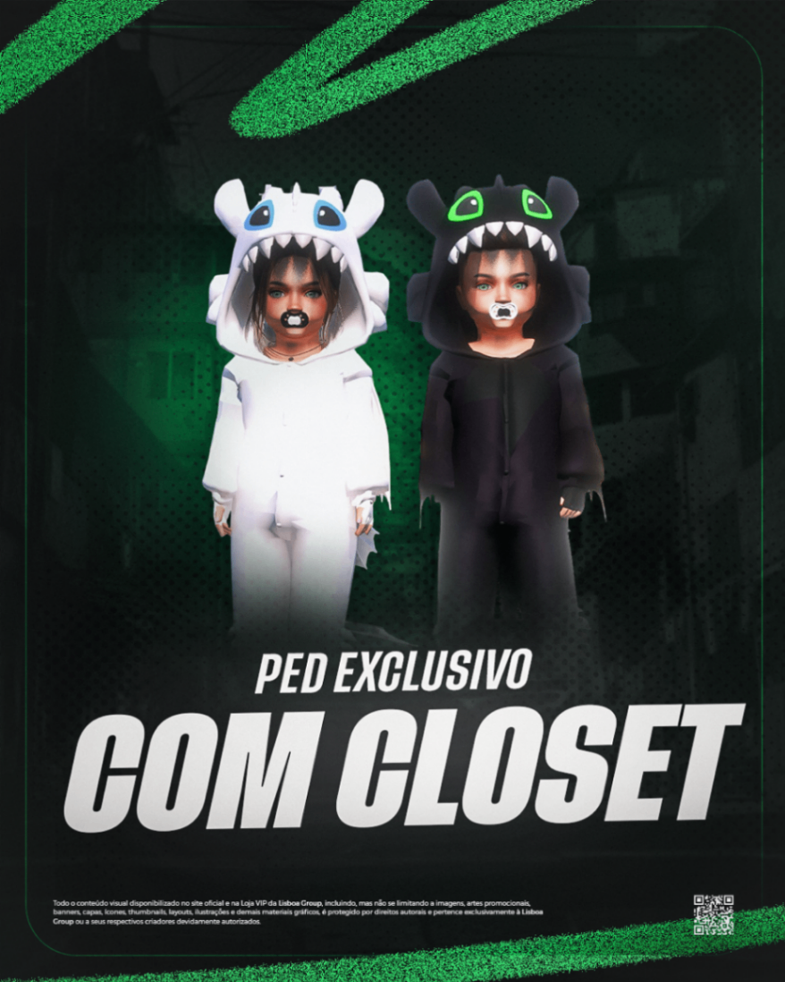 PED EXCLUSIVO COM CLOSET ( WIPE )