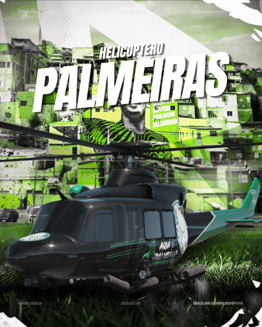 HELICÓPTERO PALMEIRAS | 32TIROS